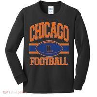 Classic Chicago IL Football Fan Logo Kids Long Sleeve Shirt thumb 0