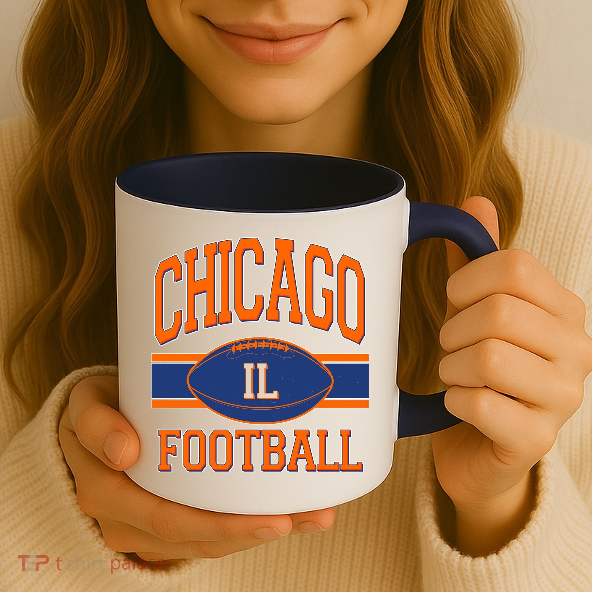 Classic Chicago IL Football Fan Logo Coffee Mug