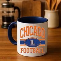 Classic Chicago IL Football Fan Logo Coffee Mug thumb 4