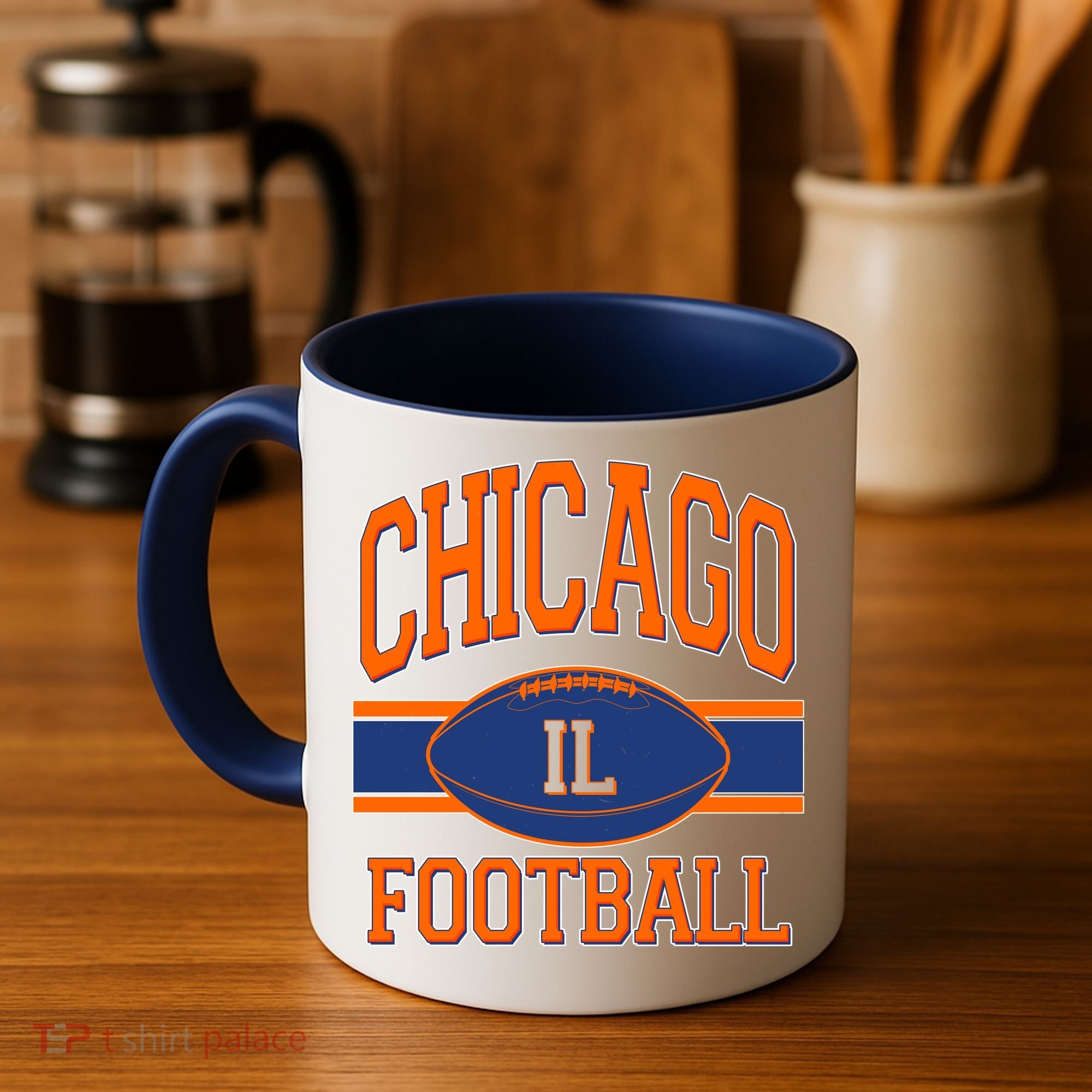 Classic Chicago IL Football Fan Logo Coffee Mug