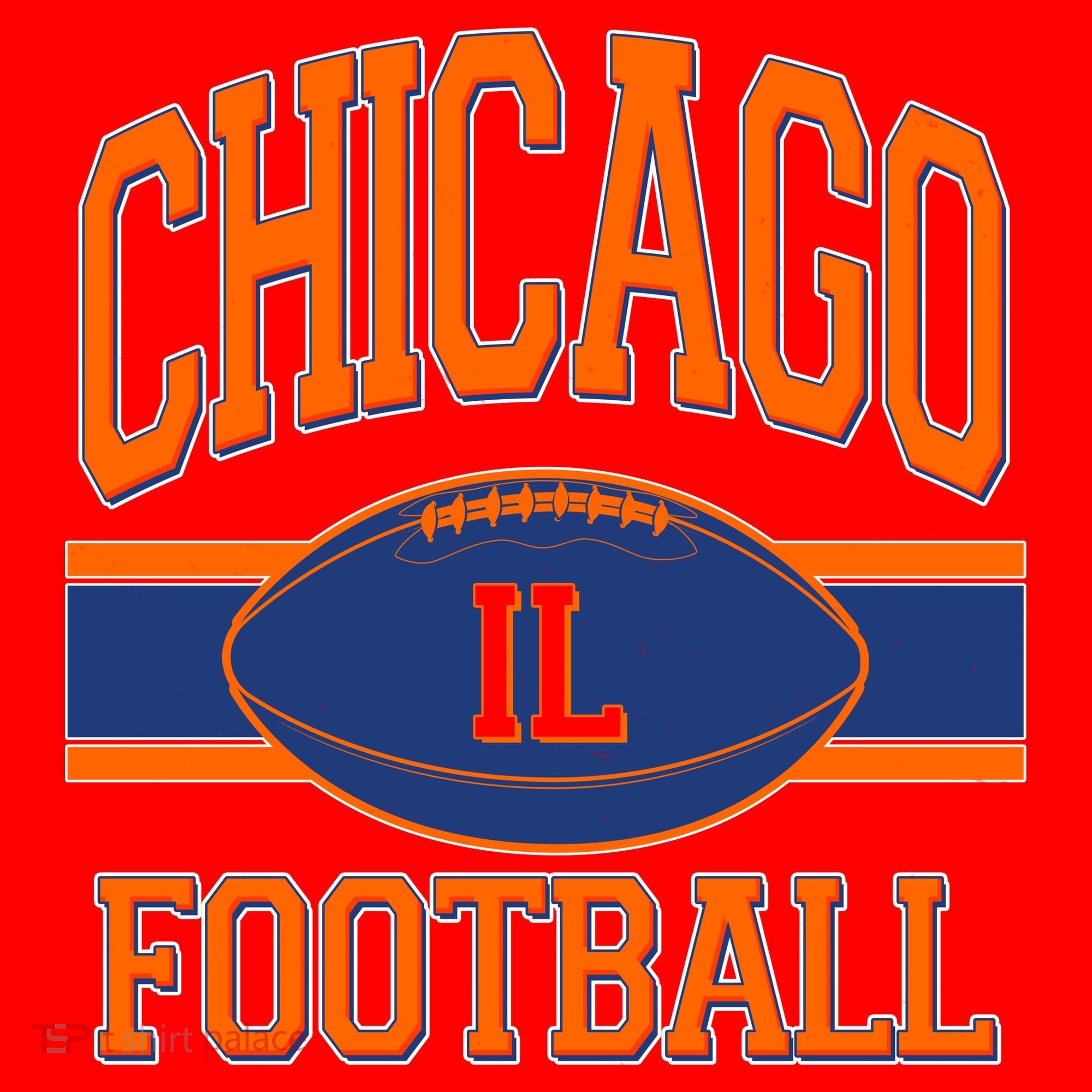 Classic Chicago IL Football Fan Logo Santa Hat