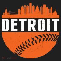 Classic Detroit Skyline Baseball  Tumbler thumb 3