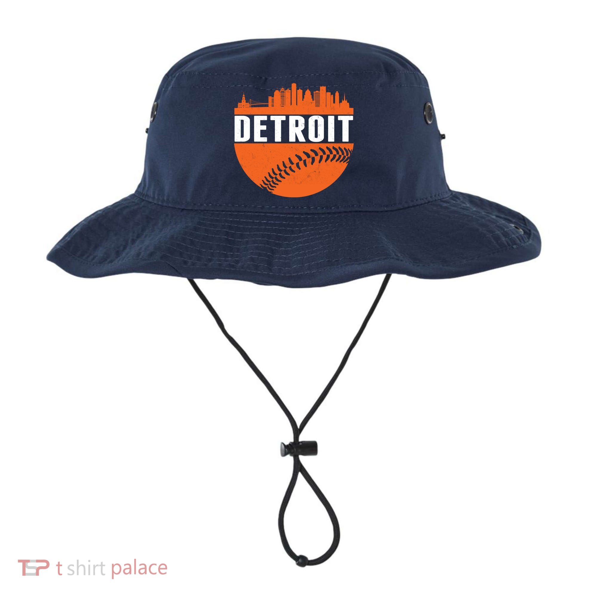 Classic Detroit Skyline Baseball  Bucket Hat