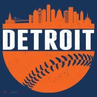 Classic Detroit Skyline Baseball  Women's Tank Top thumb 5
