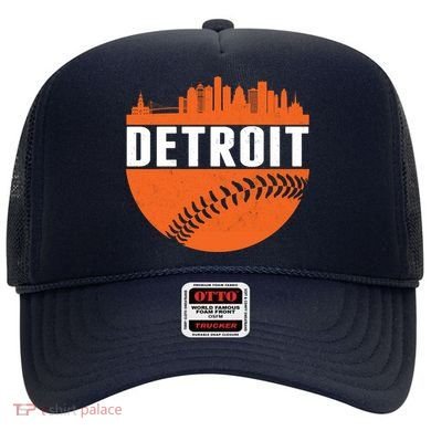 Classic Detroit Skyline Baseball  Hat