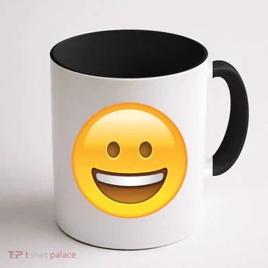 Classic Emoji Smiley Face Coffee Mug back