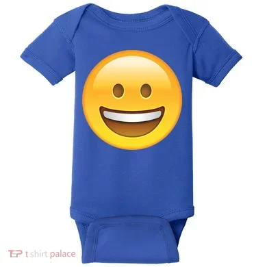 Classic Emoji Smiley Face Baby Bodysuit