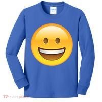 Classic Emoji Smiley Face Kids Long Sleeve Shirt thumb 0
