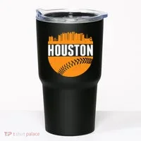 Classic Houston Skyline Baseball  Tumbler thumb 0