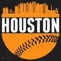 Classic Houston Skyline Baseball  Tumbler thumb 3