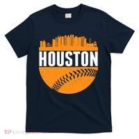 Classic Houston Skyline Baseball  T-Shirt thumb 0