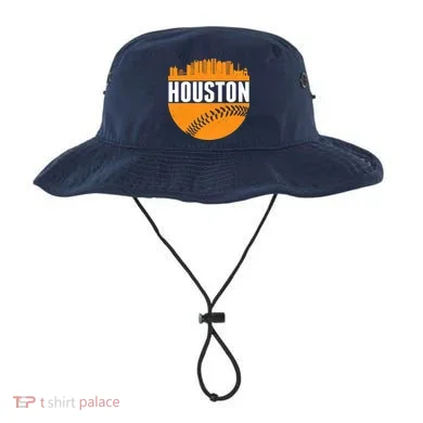 Classic Houston Skyline Baseball  Bucket Hat