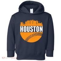 Classic Houston Skyline Baseball  Toddler Hoodie thumb 0