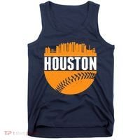 Classic Houston Skyline Baseball  Tank Top thumb 0