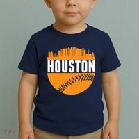 Classic Houston Skyline Baseball  Toddler T-Shirt thumb 2