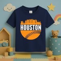 Classic Houston Skyline Baseball  Toddler T-Shirt thumb 3