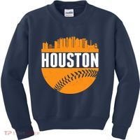 Classic Houston Skyline Baseball  Kids Sweatshirt thumb 0