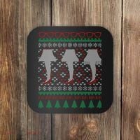 Classic Leg Lamp Funny Ugly Christmas Coaster thumb 0