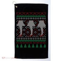 Classic Leg Lamp Funny Ugly Christmas Golf Towel thumb 0