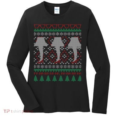 Classic Leg Lamp Funny Ugly Christmas Women's Long Sleeve Shirt