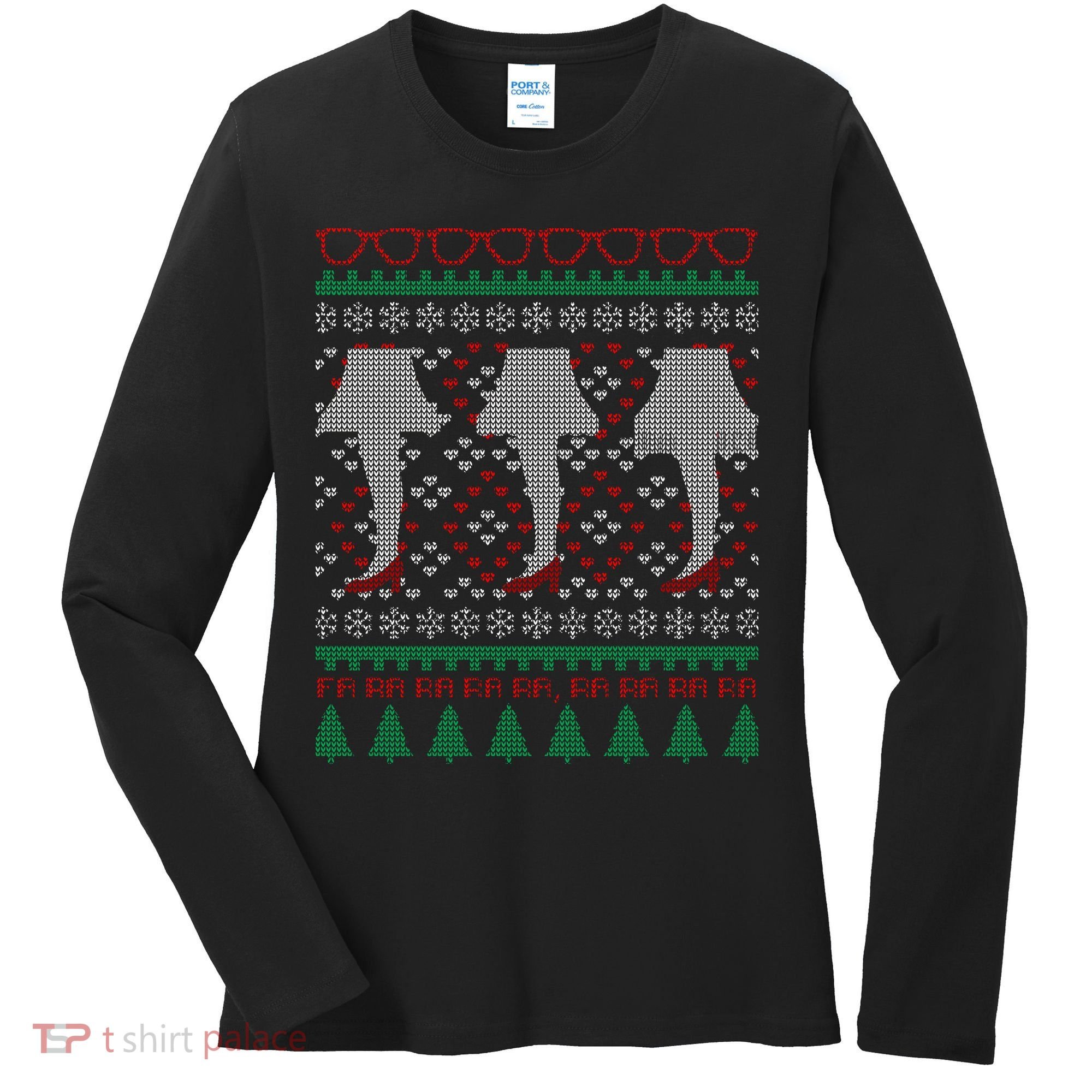 Classic Leg Lamp Funny Ugly Christmas Women's Long Sleeve Shirt
