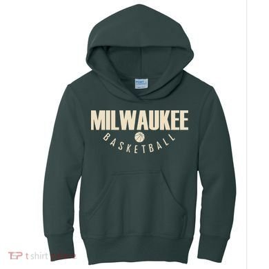 Classic Milwaukee Basketball Kids Hoodie
