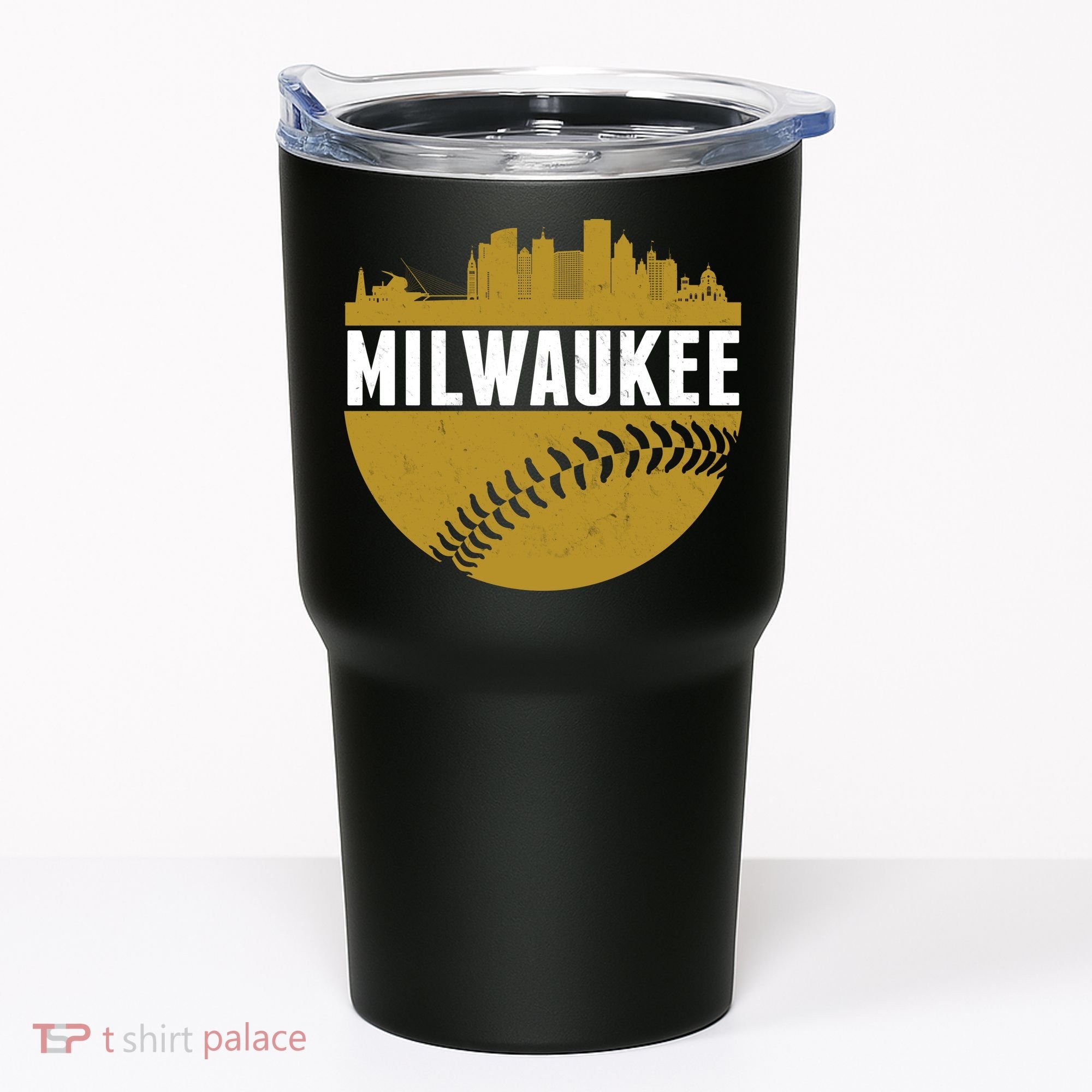 Classic Milwaukee Skyline Baseball  Tumbler