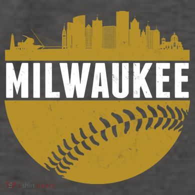 Classic Milwaukee Skyline Baseball  Vector Backpack