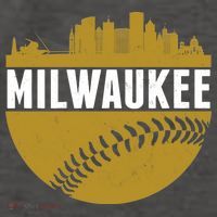 Classic Milwaukee Skyline Baseball  Vector Backpack thumb 2
