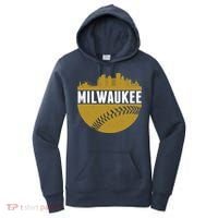 Classic Milwaukee Skyline Baseball  Women's Hoodie thumb 0