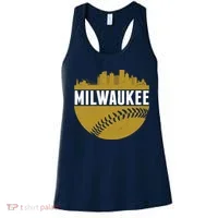 Classic Milwaukee Skyline Baseball  Women's Tank Top thumb 0