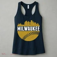Classic Milwaukee Skyline Baseball  Women's Tank Top thumb 3