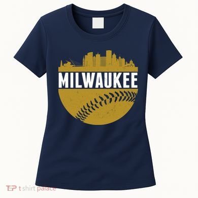 Classic Milwaukee Skyline Baseball  Women's T-Shirt