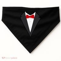 Classic Party Tuxedo USA-Made Doggie Bandana thumb 0