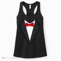 Classic Party Tuxedo Women's Tank Top thumb 0