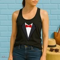 Classic Party Tuxedo Women's Tank Top thumb 2