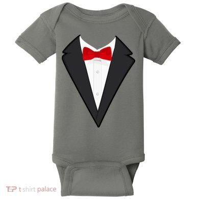 Classic Party Tuxedo Baby Bodysuit