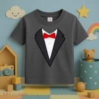 Classic Party Tuxedo Toddler T-Shirt thumb 3