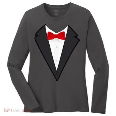 Classic Party Tuxedo Women's Long Sleeve Shirt