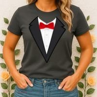 Classic Party Tuxedo Women's T-Shirt thumb 2