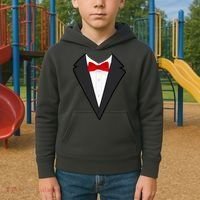 Classic Party Tuxedo Kids Hoodie thumb 2