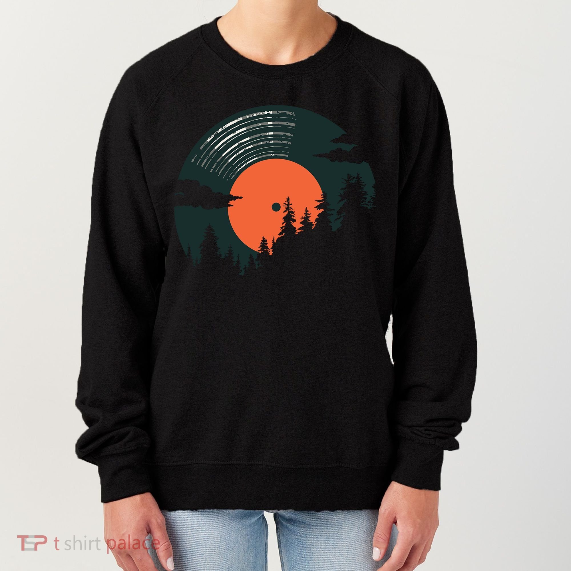 Classic Record Forest  Women's Sweatshirt