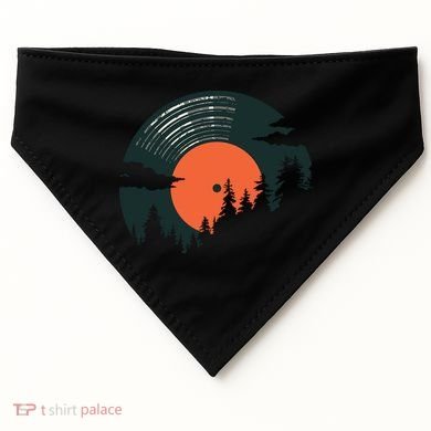 Classic Record Forest  USA-Made Doggie Bandana