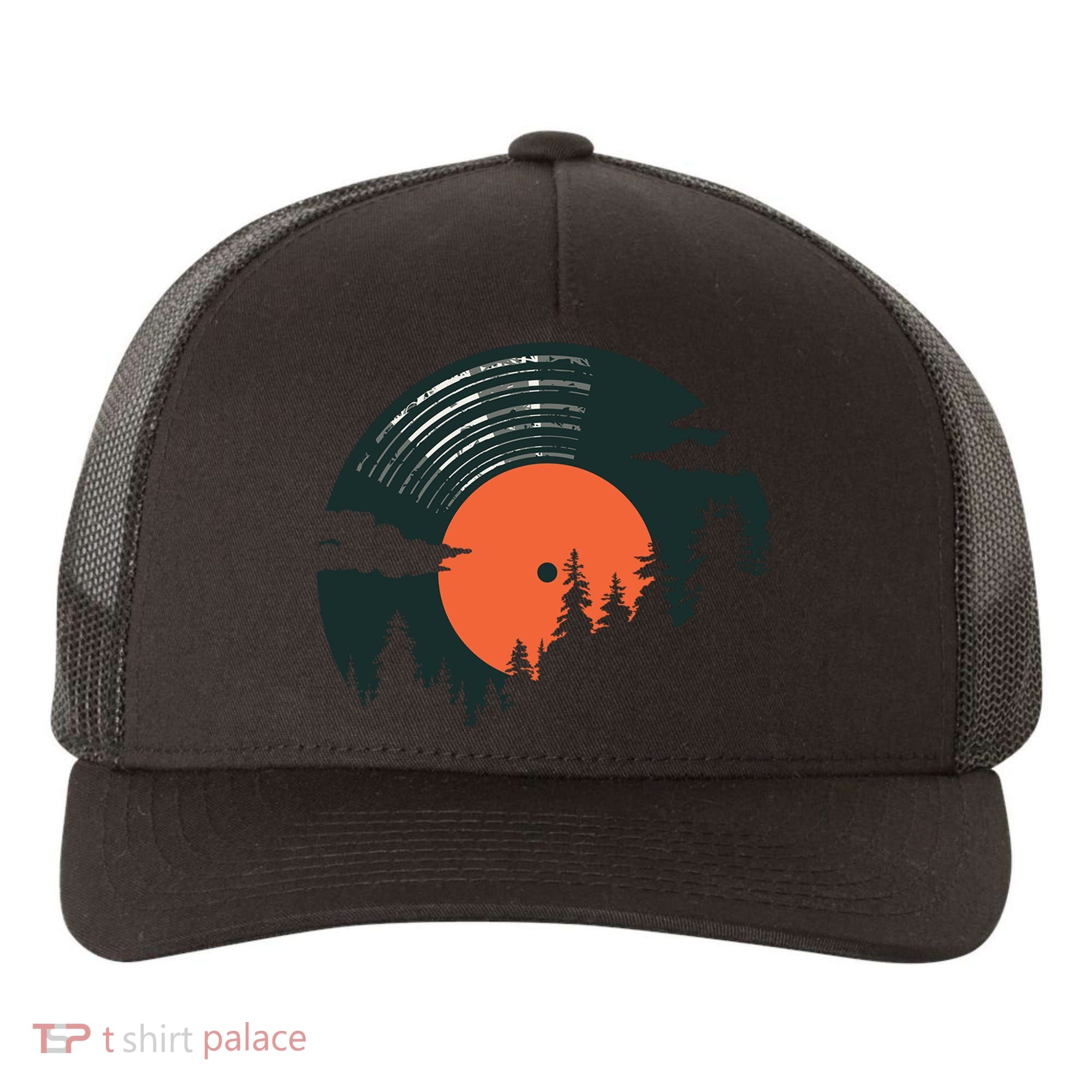 Classic Record Forest  Yupoong Adult 5-Panel Trucker Hat