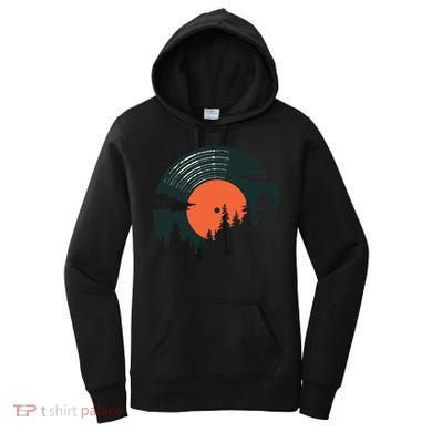 Classic Record Forest  Women's Hoodie