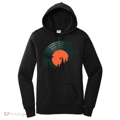 Classic Record Forest  Women's Hoodie