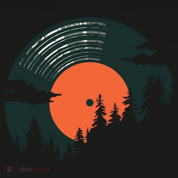 Classic Record Forest  Ornament