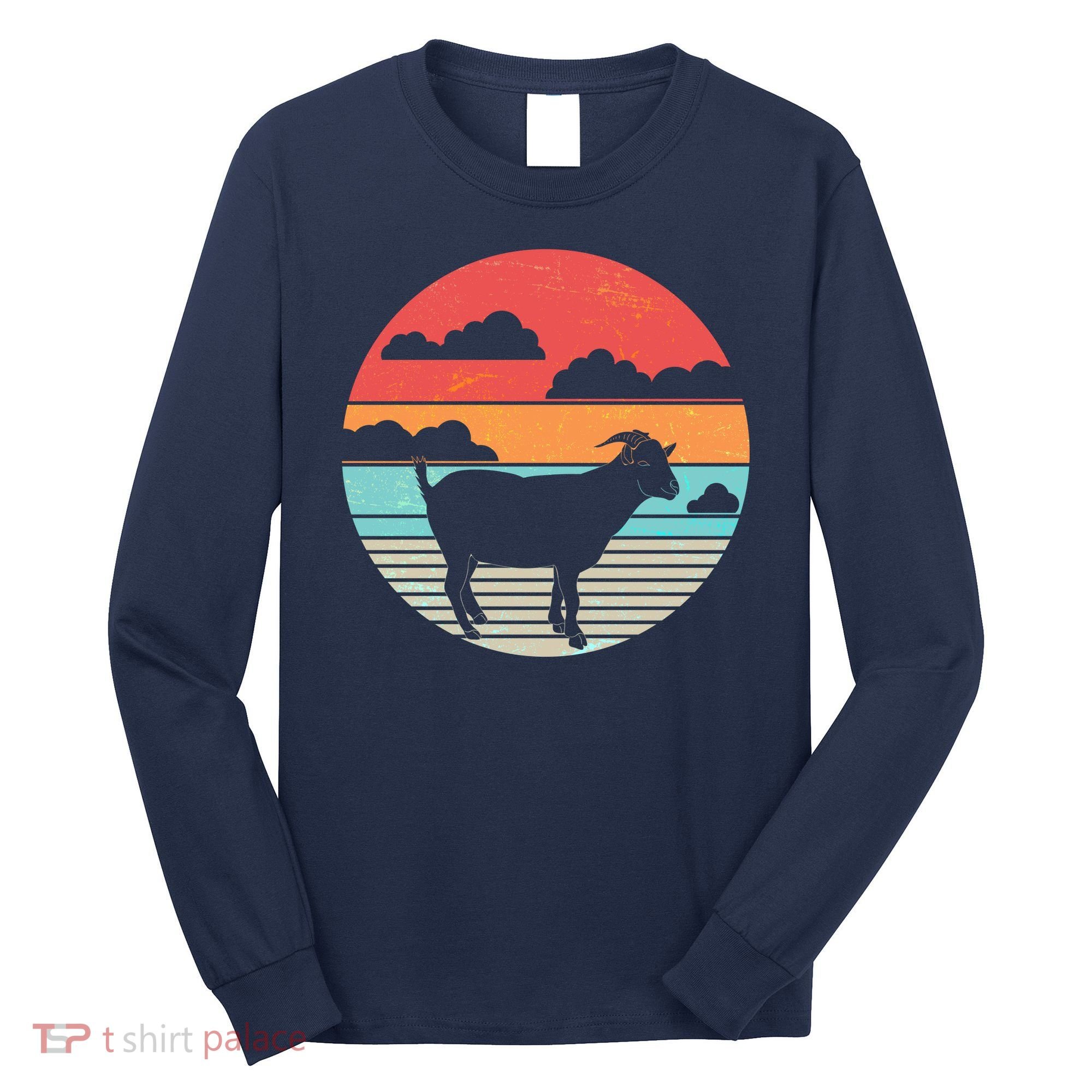 Classic Retro Goat Long Sleeve Shirt