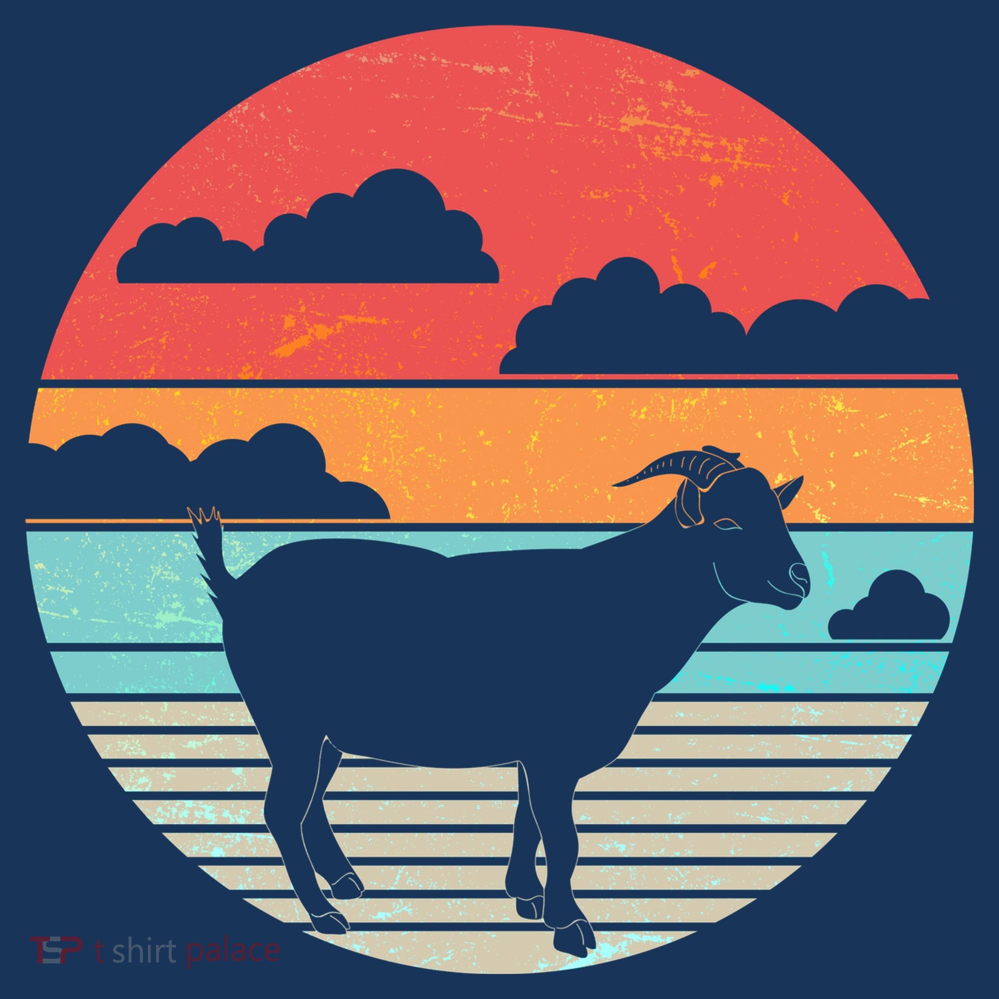 Classic Retro Goat Button