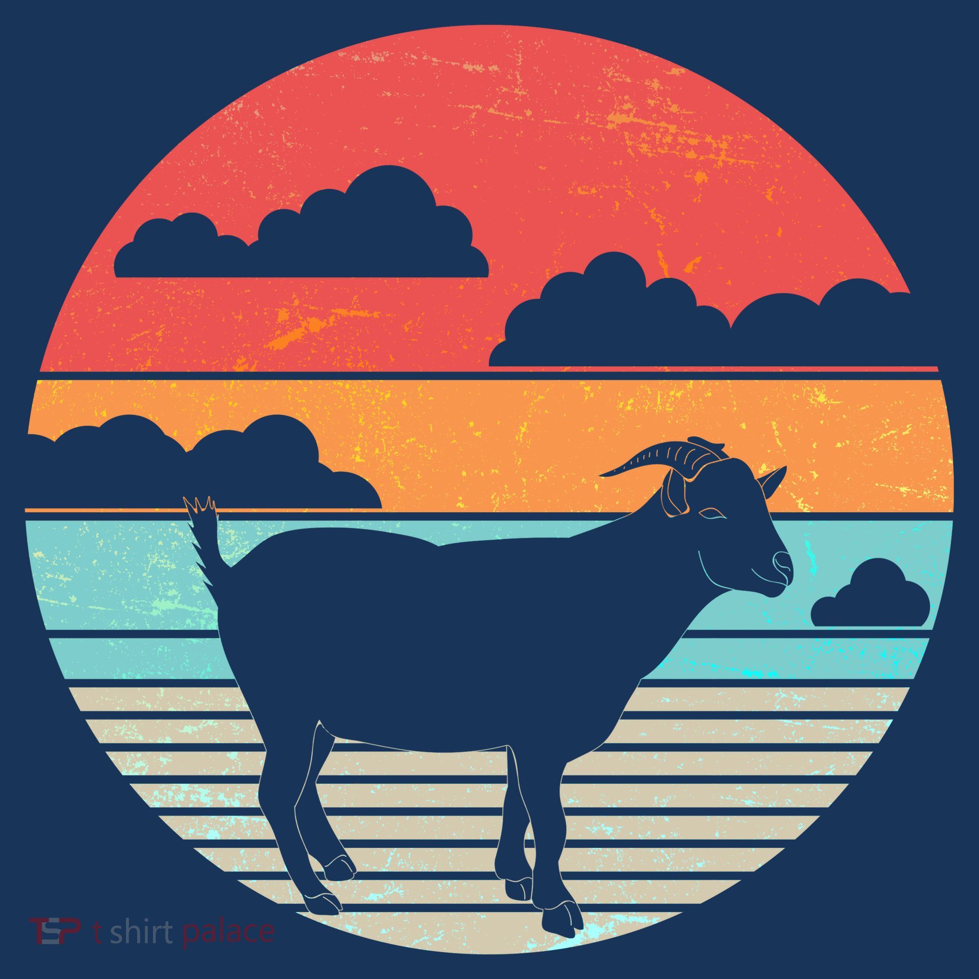 Classic Retro Goat Coaster